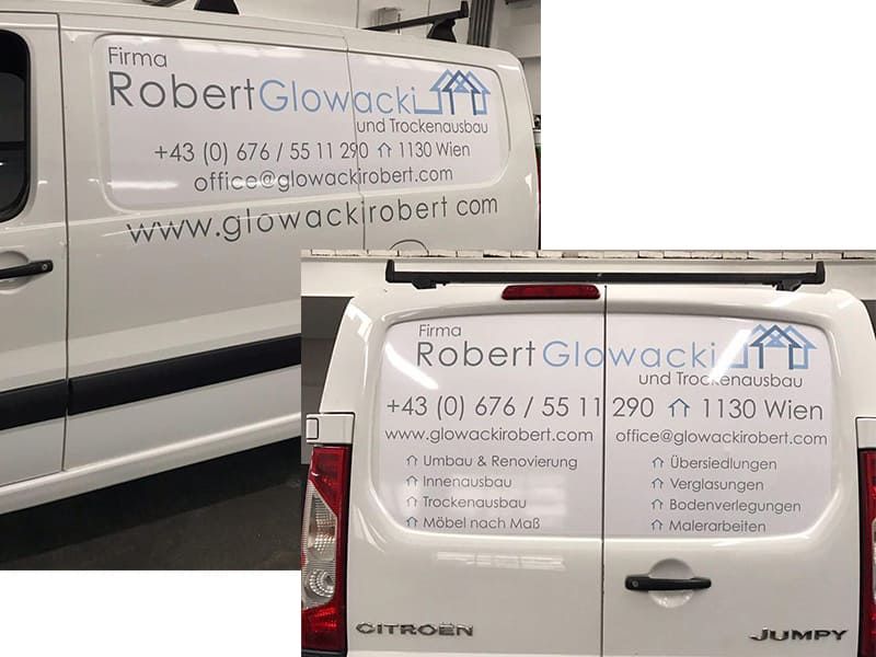 Autobeschriftung Robert Glowacki