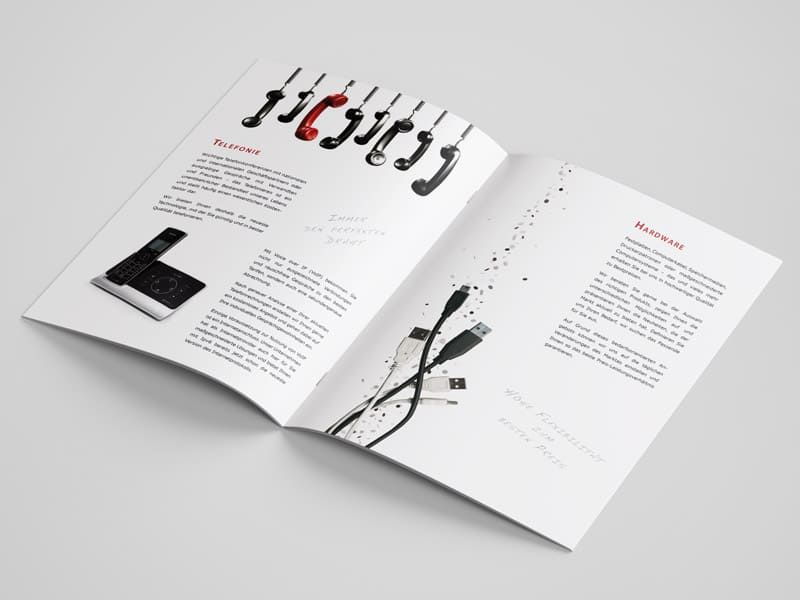 Broschüre netvoice data security innen gestaltet Mauenbert Burgenland