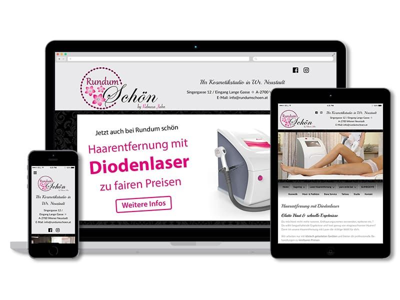 Responsive Website für Rundum schön Kosmetikstudio in Wr Neustadt
